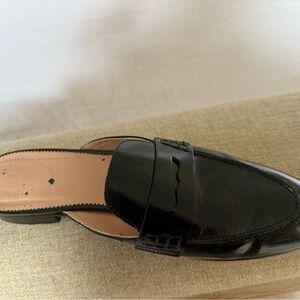 J. Crew Black Leather Loafers